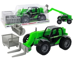 Lean Toys Žaislinis traktorius, žalias