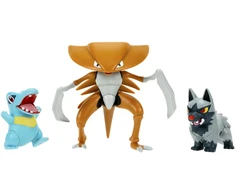 Pokémon – kovos figūrėlių rinkinys 3 vnt. Poochyena, Totodile Kabu (PKW4554)