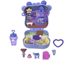 Polly Pocket - Core Compact Mėlyna-Beary Besties lėliukė (JKC48)