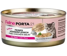 Porta21 - kačių vištiena su ryžiais - kačiukams - 156 g