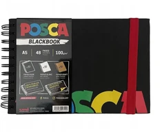 „Posca“ – A5 formato juodasis sąsiuvinis (401855)