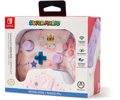Power A PowerA Enhanced Wireless Controller for Nintendo Switch​ Princess Peach Plaid