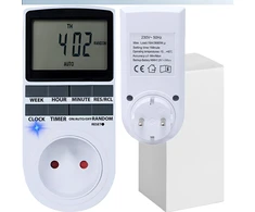 Programator Laikmačio jungiklis, įjungimas/išjungimas, LCD laikmatis -e245