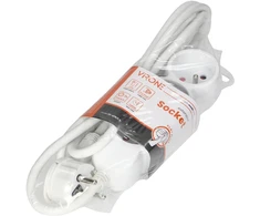 Orno partnertele Extension cord 3x2P+Z,1.5m, 3x1,5, baltas (ES-4/W/1,5)