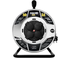 Przedłużacz bębnowy hand heavy; 4x2p+su; ip44; 16a; h05rr-f; 3×1,5; 50m; juoda