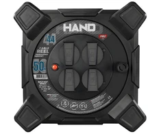Przedłużacz bębnowy kwadratowy linija hand pro; 4x2p+su; ip44; 16a; h07rn-f; 3×1,5; 50m; juoda
