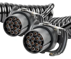 Amio Profesionalus spiralinis priekabos laidas 2x 15 PIN 5m 24V