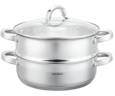 Puodas na parę stal, komplektas 3 elementy śr.26cm - 4.6l klausberg