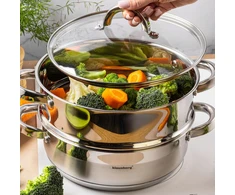 Puodas na parę stal, komplektas 3 elementy śr.24cm - 3.5l klausberg
