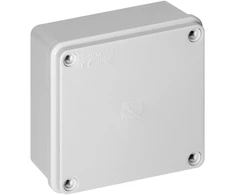 Puszka Hermetiška dėžutė 100x100x50, be sandariklių, pilka, be halogenų, IP65