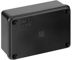 Puszka Hermetiška dėžutė 120x80x50, be sandariklių, juoda, be halogenų, atspari UV spinduliams, IP65