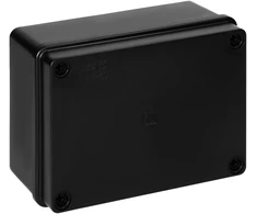 Puszka Hermetiška dėžutė 150x110x70, be sandariklių, juoda, be halogenų, atspari UV spinduliams, IP65