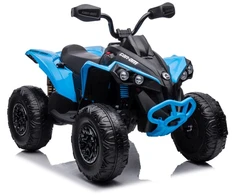 Lean Cars Vienvietis vaikiškas elektromobilis Quad, mėlynas