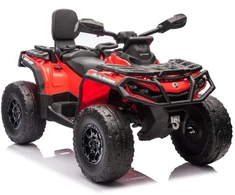 Lean Cars Vaikiškas keturratis Can Am Outlander 4x4 DK-CA005 Raudonas