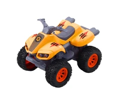 Lean Toys Keturratis su metaliniu korpusu ir guminėmis padangomis