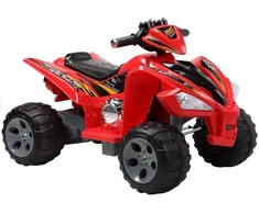 Lean Cars Vidutinio dydžio Quad Raudona - Elektrinė važiuojanti transporto priemonė