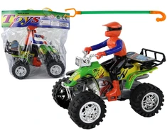 Lean Toys Keturratis su trinties varikliu ir bekelės ratais