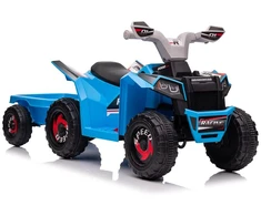 Lean Cars Akumuliatorinis keturratis su priekaba vaikams XMX630T, mėlynos spalvos