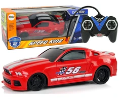 Lean Cars Nuotoliniu būdu valdomas sportinis automobilis 1:24 raudonas