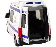 Lean Toys Policijos automobilis su frikcine pavara ir efektais LeanToys