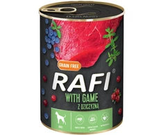 Rafi - Šunų ėdalas su žvėriena, mėlynėmis ir spanguolėmis - 400g (61041)