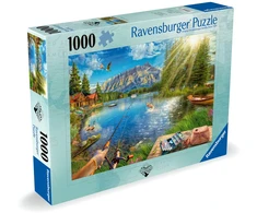 Ravensburger Dėlionė 1000 vnt. - Gyvenimas prie ežero