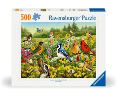 Ravensburger Dėlionė 500 vnt. - Paukščiai pievoje