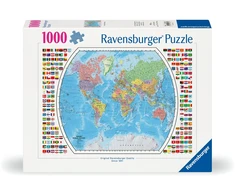 Ravensburger - Dėlionė Politinis pasaulio žemėlapis 1000p (12000664)