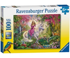 Ravensburger dėlionė Vienaragiai XXL, 100 detalių