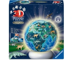 Ravensburger - Dėlionės formos naktinė lemputė Žemė naktį 72 p (12008055)