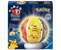 Ravensburger - Dėlionės kamuoliuko naktinė lemputė Pokémon 72p (12008053)