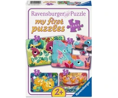 Dėlionė Ravensburger - Saldūs dinozaurai 2/4/6/8 vnt. (12004249)