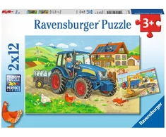 Ravensburger Dėlionė 2x12 vnt. - Sunkus darbas