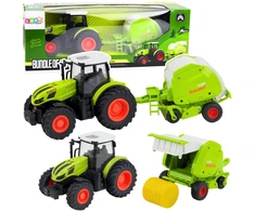 Lean Toys RC traktorius su presu 1:24