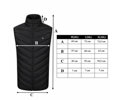 Realne Ceny Krzysztof Alchimionek 30x Šildoma liemenė Be rankovių Striukė Žieminė Unisex USB Powerbank r L