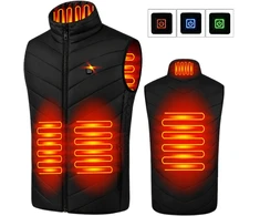 Realne Ceny Krzysztof Alchimionek 30x Šildoma liemenė Be rankovių Striukė Žieminė Unisex USB Powerbank r L