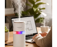 Realne Ceny Krzysztof Alchimionek Drėkintuvas Powietrza Dyfuzor do Samochodu su Lampką Podświetleniem Led 400ml
