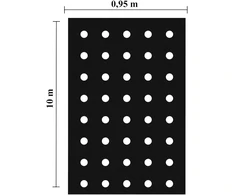 Realne Ceny Krzysztof Alchimionek Folia Ogrodowa Perforowana do Okrywania Ochrony Roślin su Otworami 0,95x10m
