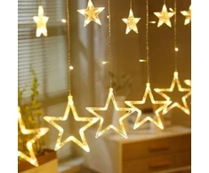 Realne Ceny Krzysztof Alchimionek Girlanda Świetlna 2m Kurtyna su Gwiazdami 120 Led Lampki Choinkowe Dekoracyjne