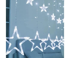 Realne Ceny Krzysztof Alchimionek Girlanda Świetlna 2m Kurtyna su Gwiazdami 120 Led Lampki Choinkowe Dekoracyjne