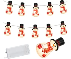 Realne Ceny Krzysztof Alchimionek Girlanda Lampki Świąteczne Bałwany Bałwanki Led 10vnt Ozdoba 110cm
