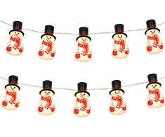 Realne Ceny Krzysztof Alchimionek Girlanda Lampki Świąteczne Bałwany Bałwanki Led 10vnt Ozdoba 110cm