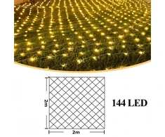 Realne Ceny Krzysztof Alchimionek Kurtyna Świetlna Lampki Świąteczne 144 Led Święta Balta Ciepłe 2x2m 8 Trybów
