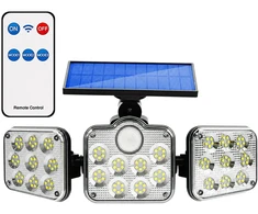 Realne Ceny Krzysztof Alchimionek Lampa Solarna Ogrodowa 138 Led Zewnętrzna su Czujnikiem Ruchu Zmierzchu Pilot