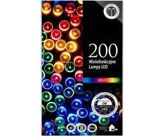 Realne Ceny Krzysztof Alchimionek Lampki Świąteczne 200 Led Choinkowe Dekoracyjne Sznur 20m Wielokolorowe RGB