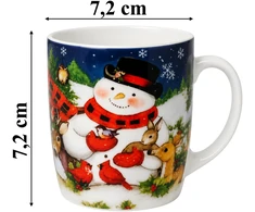 Realne Ceny Krzysztof Alchimionek Puodelis na Święta Mikołaj Bałwan Choinka Prezent Świąteczny Upominek 200 ml
