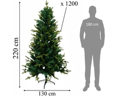 Realne Ceny Krzysztof Alchimionek Sztuczna Choinka Świąteczna Świerk jak Żywa Premium Zielona 220cm Stojak