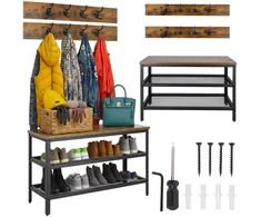 Shoe rack with hanger 73cm Ruhhy 27037
