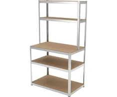 Regał Lentyna Lentyna su metaliniu stalviršiu, 5 vnt., 180 × 100 × 60 × 30, 175 kg, ocy