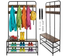 Standing shelf with hanger 182cm Ruhhy 27036